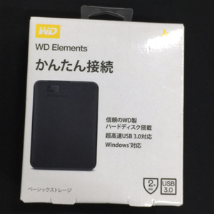 1円 新品同様 未開封 WD Elements Portable WDBU6Y0040BBK-JESE 外付けHDD 4TB ウエスタンデジタル