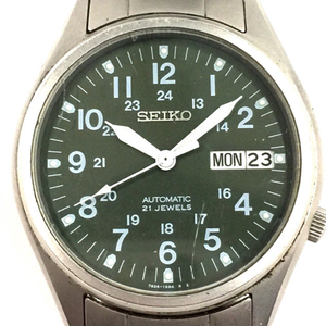 セイコー ラウンド デイデイト 機械式 自動巻き メンズ腕時計 純正ベルト 7S26-3060 SEIKO QR011-129