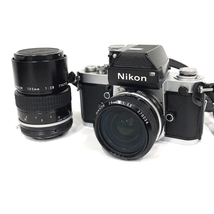 1円 Nikon F2 Ai NIKKOR 135mm 1:2.8 非Ai NIKKOR 28mm 1:3.5 一眼レフフィルムカメラ マニュアルフォーカス_画像1