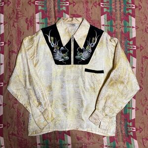 1000円スタート　50s スカシャツ　スカジャン　mount antelope ビンテージ　西陣織　50年代
