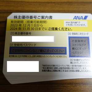 ◆即決・送料無料 ANA 全日空 株主優待券 17枚 ※有効期限2024年11月30日の画像1