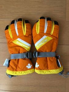 子供 ジュニア DESCENTE デサント スキーグローブ 手袋 黄色 JMサイズ