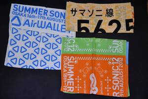 サマソニ　 summersonic 　サマーソニック　てぬぐい 手拭い　手ぬぐい　まとめて　3枚　即決