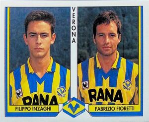 Service Line Tutto Calcio 93-94 NO.472 Filippo Inzaghi Rookie Sticker