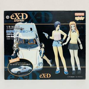 【中古品】Kyosho 京商 1/8 フィギュアコレクション eX-D エクスドライバー 榊野理沙 遠藤ローナ 2体セット コールドキャスト塗装済完成品