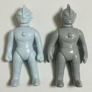 【中古品】Marmit マーミット ビニパラベビー ウルトラマン 登場 ウルトラマン & ニセウルトラマン 未塗装 ソフビ フィギュア