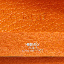 HERMES/エルメス アジェンダ ヴィジョン □G刻印 手帳カバー シェーブル レザー 革 メンズ レディース オレンジ[NEW]★52LA32_画像7