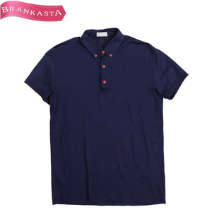 Dior HOMME/ Dior Homme men's polo-shirt with short sleeves tops cotton cotton plain S navy red [NEW]*51GA63