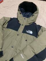 送料無料 美品THE NORTH FACE Mountain Down Jacket マウンテンダウンジャケット BE ビーチグリーン Sサイズ マウンテンライト バルトロ_画像3