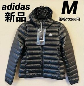 アディダス adidas ライトダウンジャケット　レディース　Mサイズ　新品未使用　タグ付　正規品　ブラック