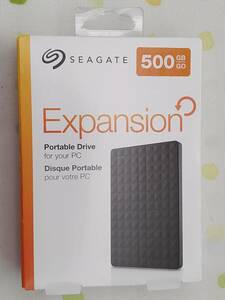 ★☆送料無料　未開封・未使用 Seagate Expansion ポータブルハードディスク 500GB ①☆★