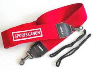Canon キャノン CPE ストラップ（中古品）広幅50mm スリング 赤