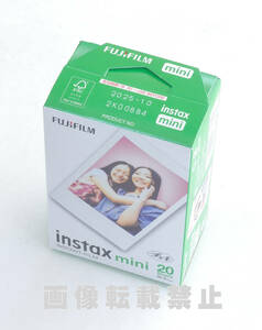 クリックポスト送料185円 富士フイルム チェキフィルム instax mini film 2本パック（20枚） 期限2025年10月 インスタックスミニ