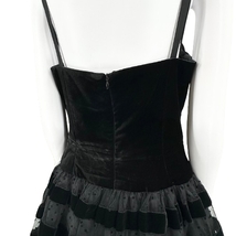 ESCADA エスカーダ couture クチュール パーティードレス ドレス 羽織り インナー 保存袋 ブラック サイズ40 ナイロン レーヨン シルク_画像8
