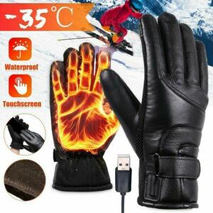 電熱グローブ バイクグローブ ヒーター手袋 タッチパネル　防水 登山　除雪冬