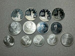 銀貨 大量　アメリカ　アトランタオリンピック　モスクワ　銀　リバティダラー　シルバー