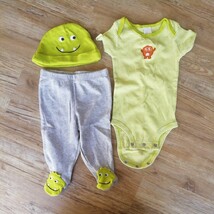 carter's ロンパース・足付きパンツ・帽子(3months)_画像1