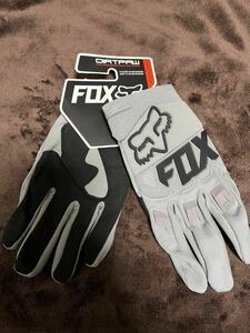 最安値 M グレー 灰 FOX RACING フォックス グローブ手袋 ダートパウ バイク モトクロス オフロード MX 防護手袋 レーシング MTB 春 夏 秋