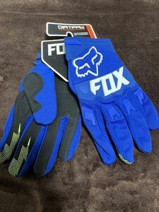 L【最安値】ブルー 青 FOX RACING フォックス グローブ手袋 バイク モトクロス オフロード MX レーシング MTB 春 夏 秋