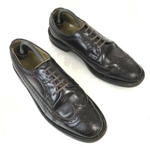 ビンテージ☆リーガル/REGAL☆本革/グッドイヤー製法/重底/ウイングチップ【26.5EE/茶/BROWN】ビジネス/dress shoes◎bF-125