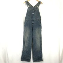 ビッグジョン/BIG JOHN☆デニムオーバーオール/サロペット【メンズM/ウエスト72-80cm/股下78cm】ペインター/Pants◇mBH376_画像2