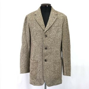 イタリア製☆カンタレリ/Cantarelli × BARNEYS NEW YORK☆カシミヤ混/ツイード/ブレザージャケット【メンズL程度/brown】coat◇cBH437