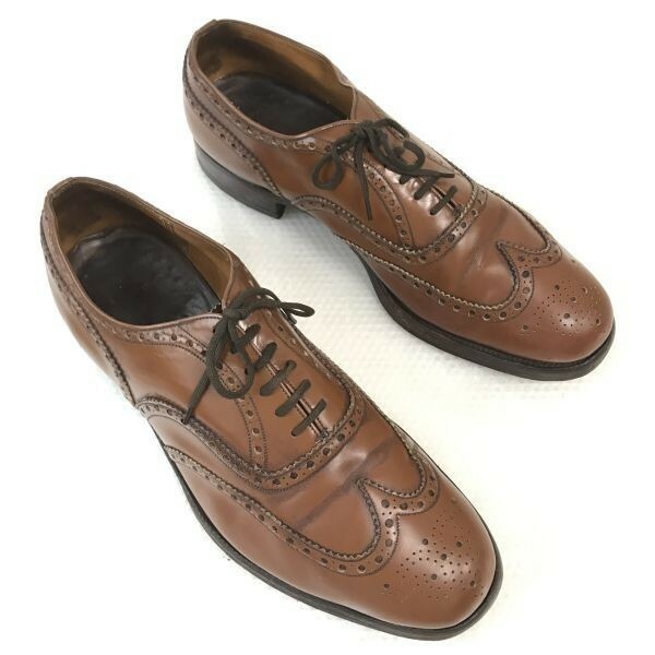 vintage☆旧チャーチ/Church's☆LAST 81/BURWOOD/フルブローグ/ウイングチップ【11.0G/29.5cm/茶/BROWN】leather/dress shoes◇bJ-54