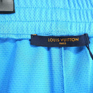 新品 22SS LOUIS VUITTON ルイヴィトン パンツ スポーティジャージー ショーツ ウィズパッチ ショートパンツ 1A9SWL ブルー サイズMの画像6