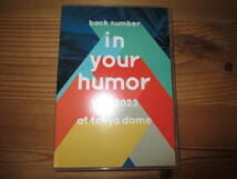 back number(バック ナンバー) [in your humor tour 2023 at 東京ドーム] (通常盤) [DVD] 美品送料込即決です。_画像1