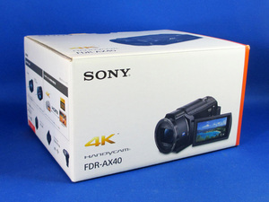 安心10日保証 1円～売り切り SONY FDR-AX40 4Kハンディカム 極美品 付属品完備 年末年始を4K高画質で撮影できます 