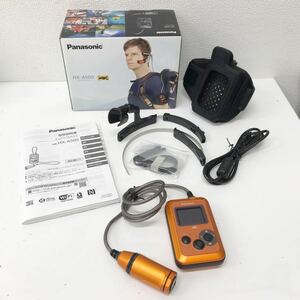 refle●【通電のみ確認】Panasonic ウェアラブルカメラ　HX-A500 4K オレンジ