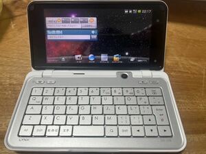 【希少品】美品docomo スマートフォン LYNX SH-10B Android SHARP ハードウェアキーボード&トラックボール搭載！　動作確認済み