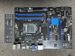 ★中古品 BIOS確認 MSI Z87-S01 LGA1150 Z87 ATXマザーボード IOパネル付属★