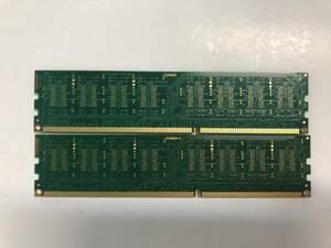 M23-1★中古品 デスクトップPC用メモリー Crucial 4GB DDR3-1600 UDIMM 1.5V 4Gx2枚 合計8GB 中古動作確認済み ★