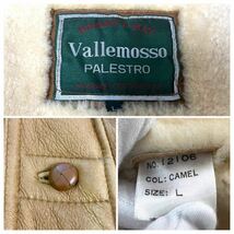 定価12万円 ヴァレモッソ【VALLEMOSSO】 羊革 ダブルフェイス ふかふか 高級ムートンランチコート/大きいサイズ L（XL程度）_画像10