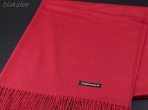 blakafee #AC-M114 極上 カシミア【ワインレッド/無地】大判 マフラー/ストール ＃High Quality Cashmere Collection＃_画像3