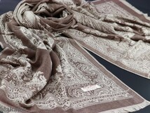 blakafee #BF-0251 極上 カシミア 大判 ストール【ライトブラウン系/Labyrinth】High Quality Pashmina Collection_画像1