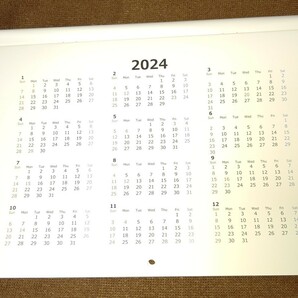 神奈川中央交通 労働組合 2024年カレンダー 非売品 １冊 A4版横見開き 最終出品です(自動再出品もありません！)の画像4