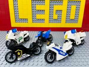 ☆ポリス☆ レゴ　乗り物　ポリスバイク　白バイ　バイク　( LEGO シティ 警察　B121205