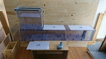 ウールボックス付き ドライ槽 120cm アクリル水槽用　３層式　上部フィルター_画像2