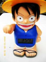 ONE PIECE キャラクター目覚し時計 麦わらのルフィ　　 新品　作動確認済み_画像3