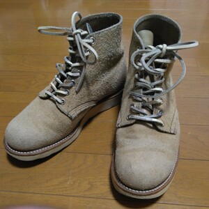 レッドウィング　REDWING　アイリッシュセッター　犬タグ　スエード　５1/2E　23.5cm　プレーントゥ　1990年代　90s