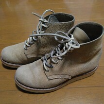 レッドウィング　REDWING　アイリッシュセッター　犬タグ　スエード　５1/2E　23.5cm　プレーントゥ　1990年代　90s_画像2