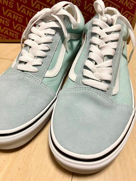 バンズ VANS スニーカー オールドスクール 水色 ブルー系 27.5cm 新品 OLD SKOOL