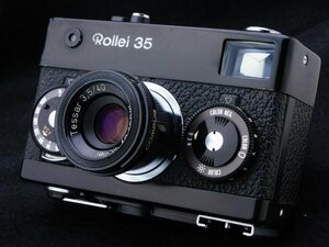 ジャンク!! Rollei 35 ローライ35 Tessar 40mm F3.5 ブラック テッサー Zeiss 0075