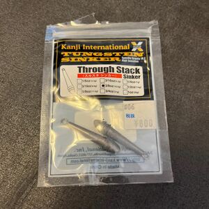 カンジインターナショナル スルスタシンカー 3/8oz 10.5g ドロップショット ダウンショットタングステンシンカー TG フリーリグ 2個