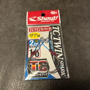 送料84円 新品 シャウト TCスパーク リア用 1/0 PE長さ2cm アシストフック SHOUT TC TWIN SPARK スパーク ジギング メタルジグ a