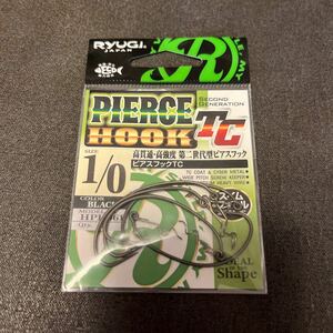 送料84円 新品 リューギ ピアスフック 1/0 RYUGI スクリューフック PIERCE HOOK TC キーパー オフセットフック バス釣り ワーム HPH061