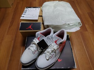 NIKE AIR JORDAN 3 RETRO ナイキ エアージョーダン 3 レトロ メンズ SUMMIT WHITE/FIRE RED/BLACK/CEMENT GREY ホワイト dn3707-100