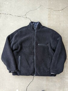 希少!　90's　stussy ステューシー　グリセードジャケット　リバーシブル　ブラック　プリマロフト